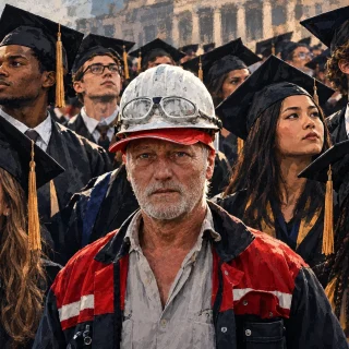 Worker Among Graduates