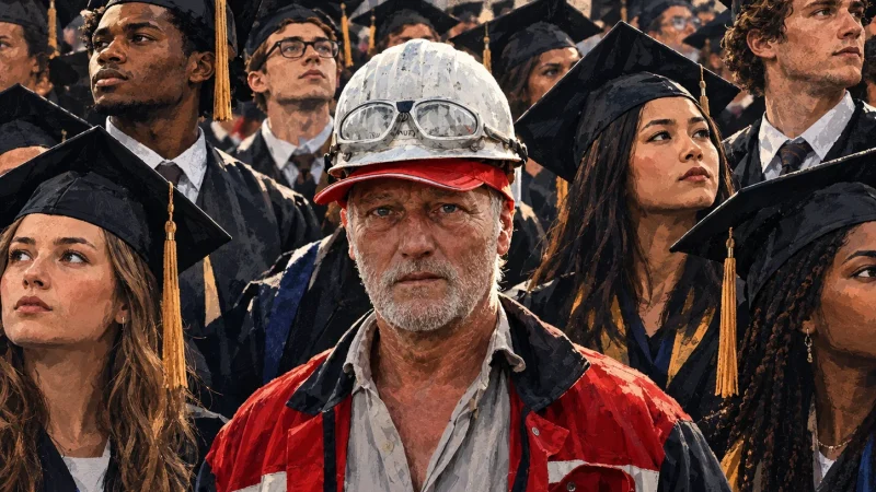 Worker Among Graduates