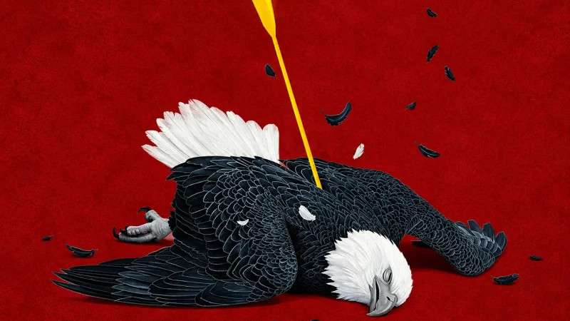 Fallen Eagle with Golden Arrow