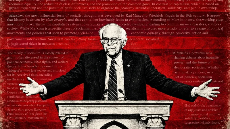 Gritty Socialist Speech Poster